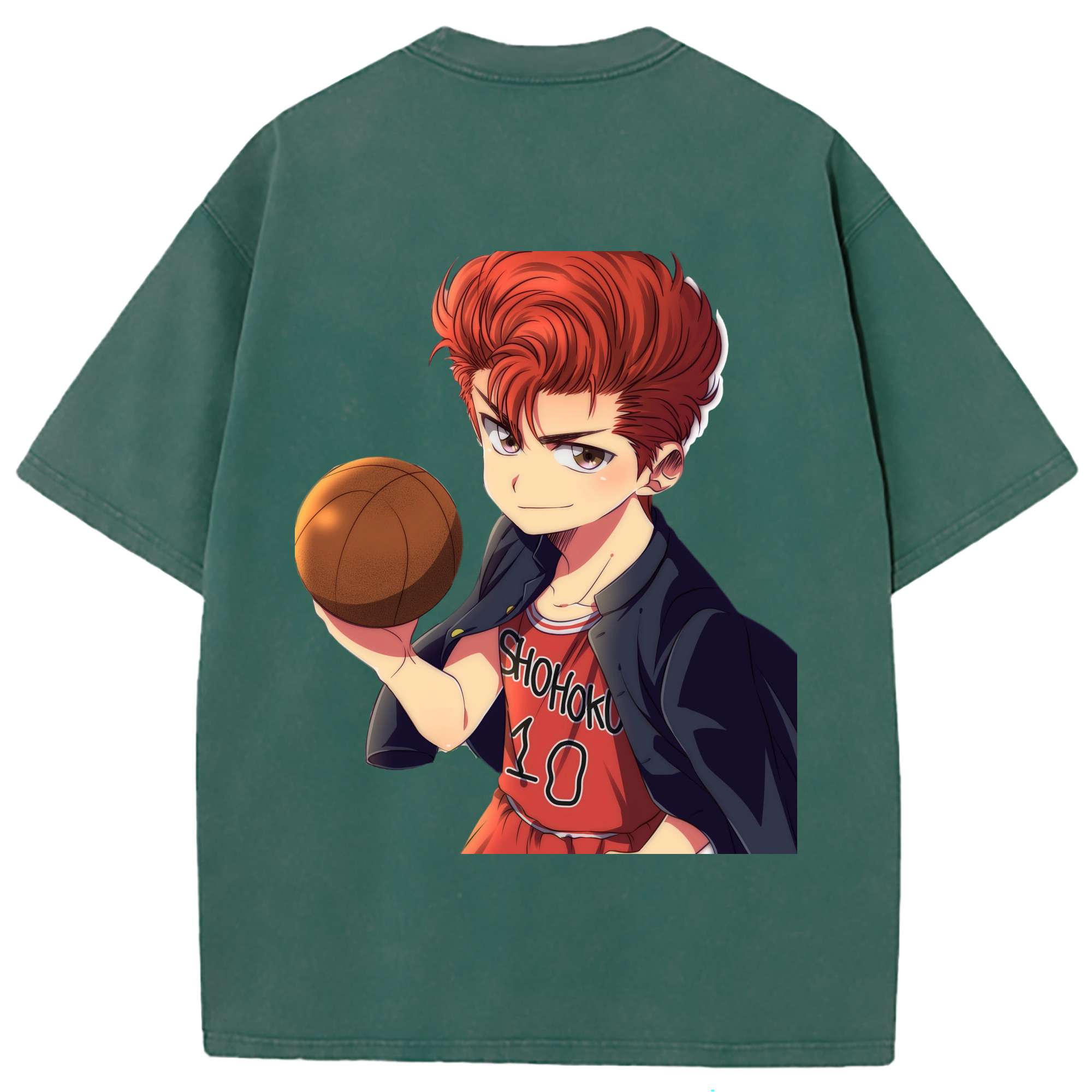 （画像用） SLAM DUNK／スラムダンク 綿100% ヴィンテージ風 半袖Tシャツ（背面プリント）